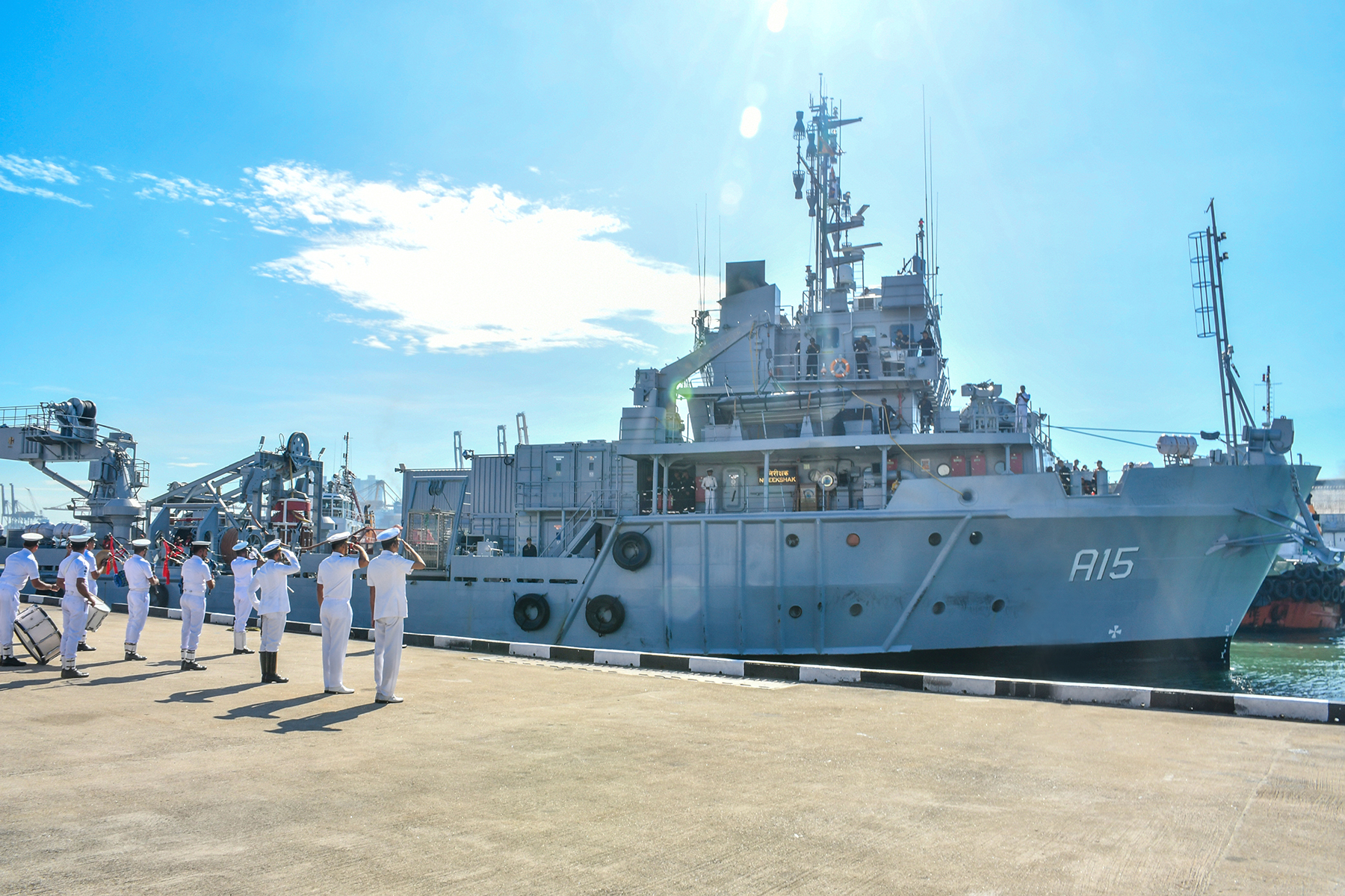  INS NIREEKSHAK makes port call in Colombo